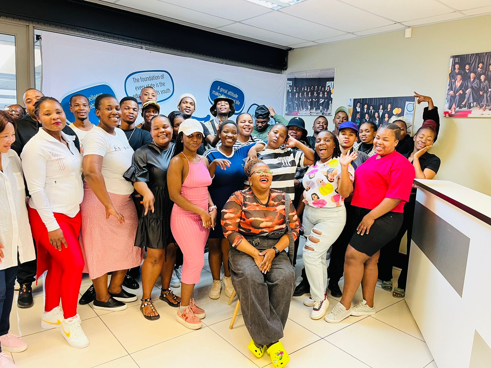 PEPKOR Speciality NQF 4 Gauteng learners with facilitator Ziyanda